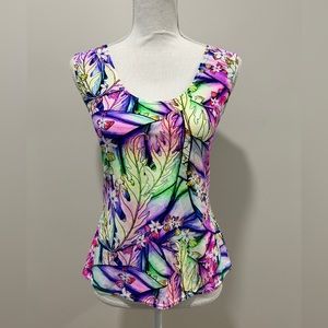 Sleeveless, scoop neck stretch top from coquetry clothing